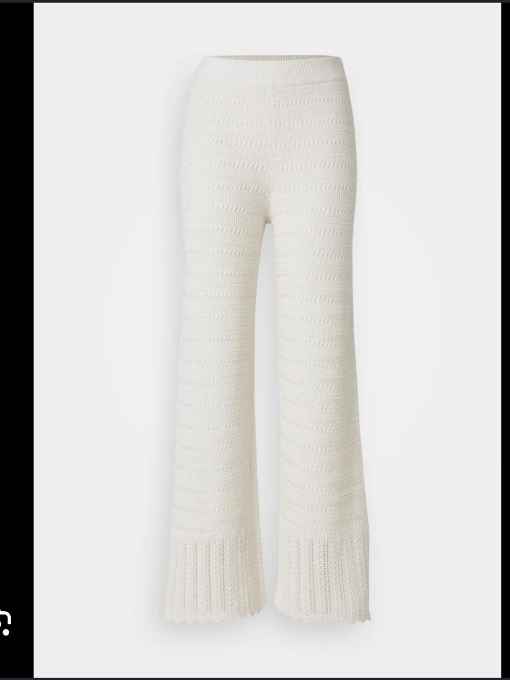 NWT, Abercrombie & Fitch Knit pants / trousers, cream, unlined, Small